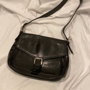 Vintage Black Leather Bag